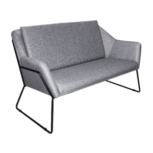 Bismarck Gray 2-Seater Sofa