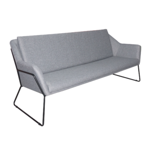 Bismarck Gray 3-Seater Sofa