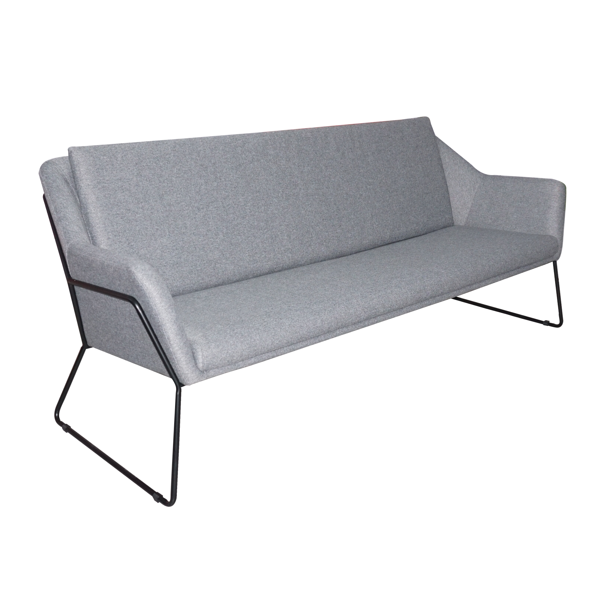 Bismarck Gray 3-Seater Sofa