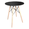 Scandinavian Round Dining Table – Black
