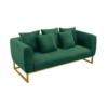 Eleganza Velvet 2-Seater Sofa – Green