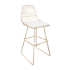 Filigree Gold Wire Barstool