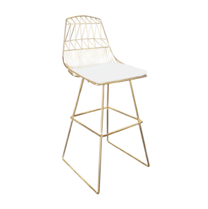 Filigree Gold Wire Barstool