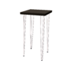 Hairpin Dice Black High Table, White Legs