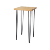 Hairpin Dice Rustic High Table, Black Legs