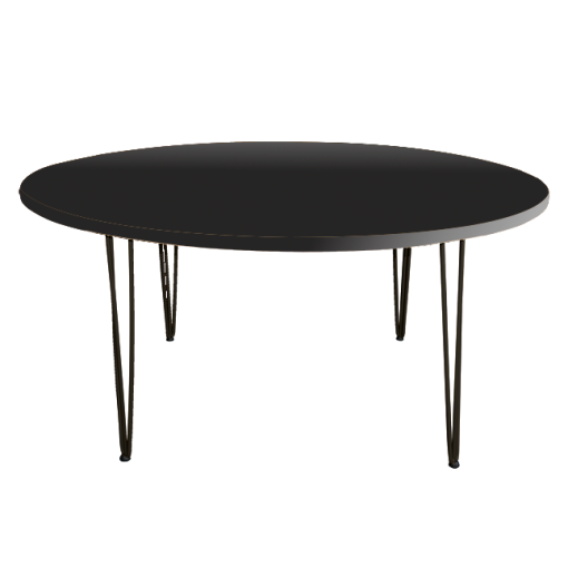 Hairpin Opal Black Dining Table