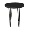 Hairpin Pearl Black Cafe Table