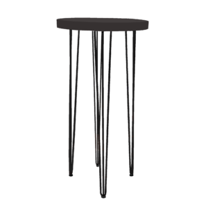 Hairpin Pearl Black High Table