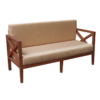 Norfolk 2-Seater Wooden Sofa