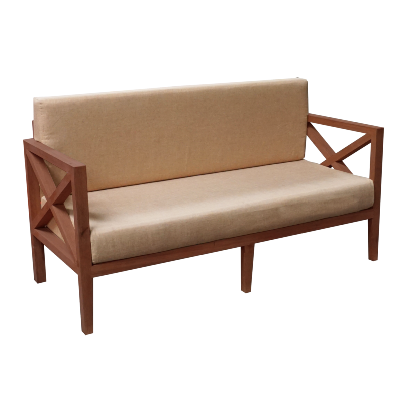 Norfolk 2-Seater Wooden Sofa