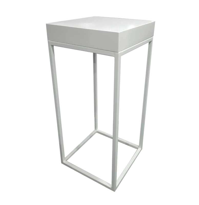 Menorca White High Table