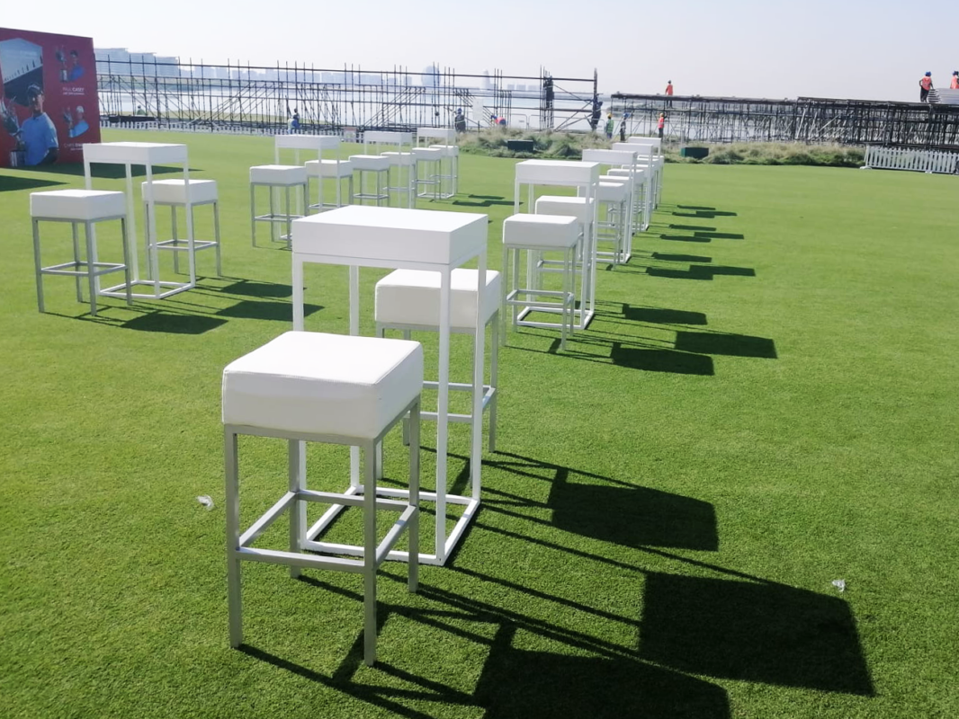 Catalonia White Bar Stool