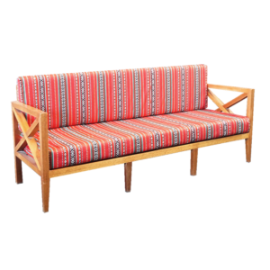 Norfolk Arabic 3-Seater Wooden Sofa