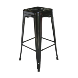 Pauchard Metal High Stool – Black