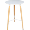 Scandinavian Round Wooden High Table