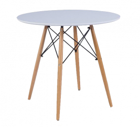 Scandinavian Round Dining Table – White