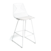 Arrow White Wire Barstool