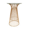 Rose Gold Wire Cocktail Table