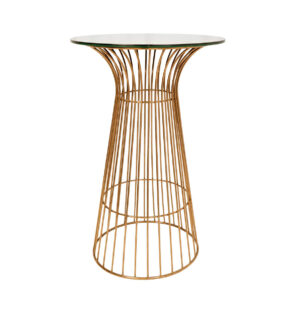 Rose Gold Wire Cocktail Table