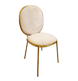 Round Back Chair Ivory